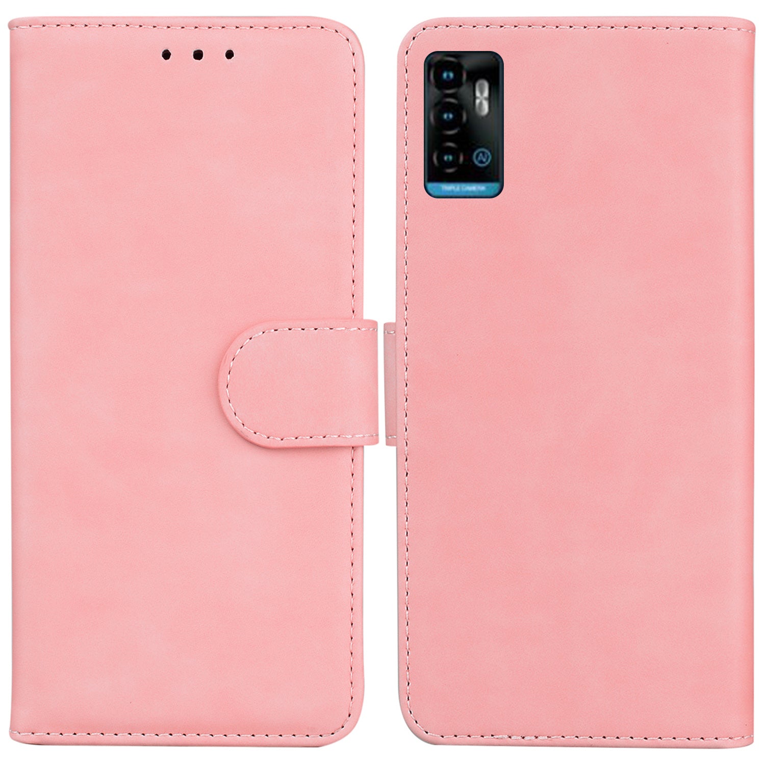 For ZTE Blade A72 Blade V40 Vita Solid Color PU Leather Flip Folio Cover Stand Wallet Magnetic Clasp Shockproof Phone Case For ZTE Blade A72 Blade V40 Vita Solid Color PU Leather Flip Folio Cover Stand Wallet Magnetic Clasp Shockproof Phone Case
